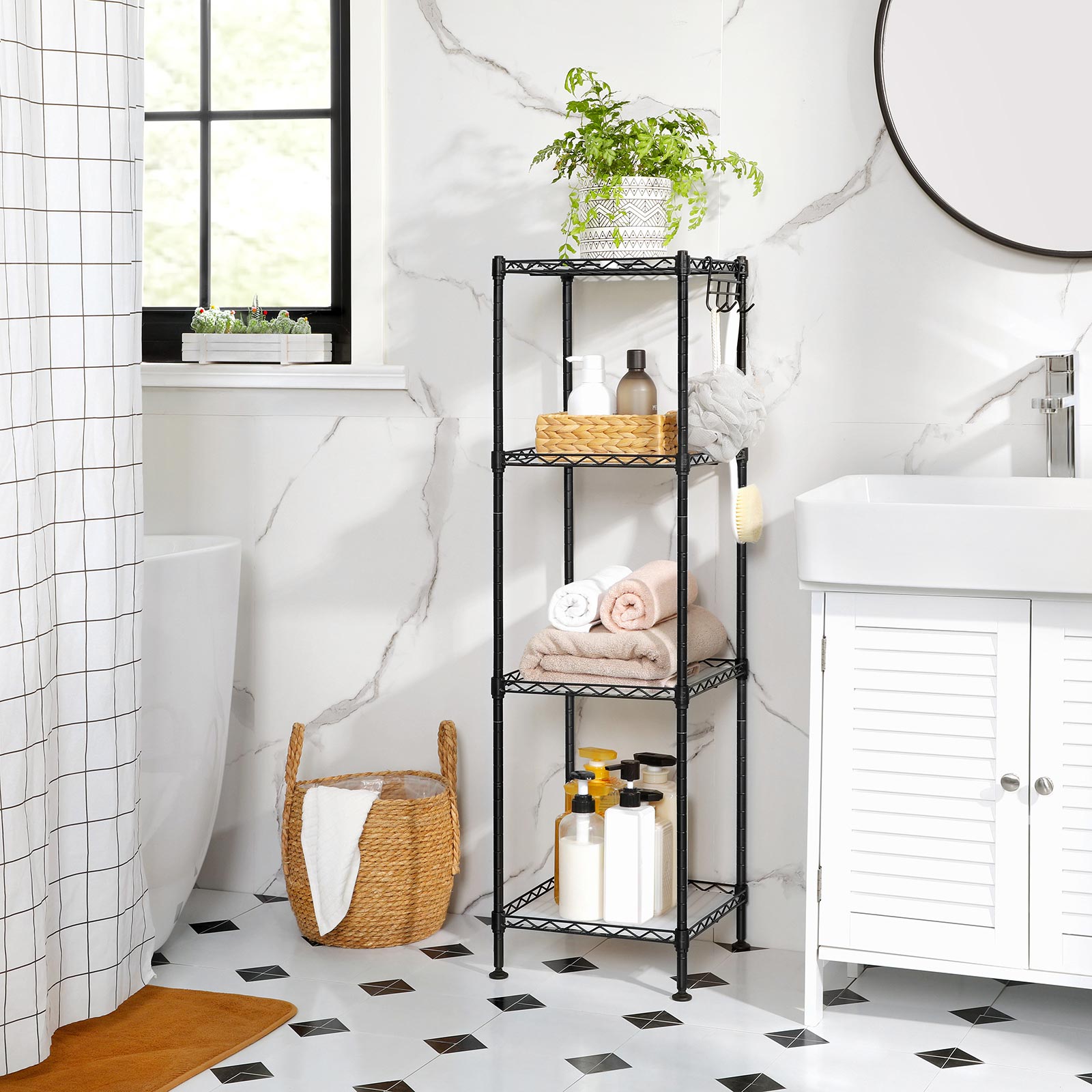 Small Bathroom Shelf Unit Wall - Best Design Idea