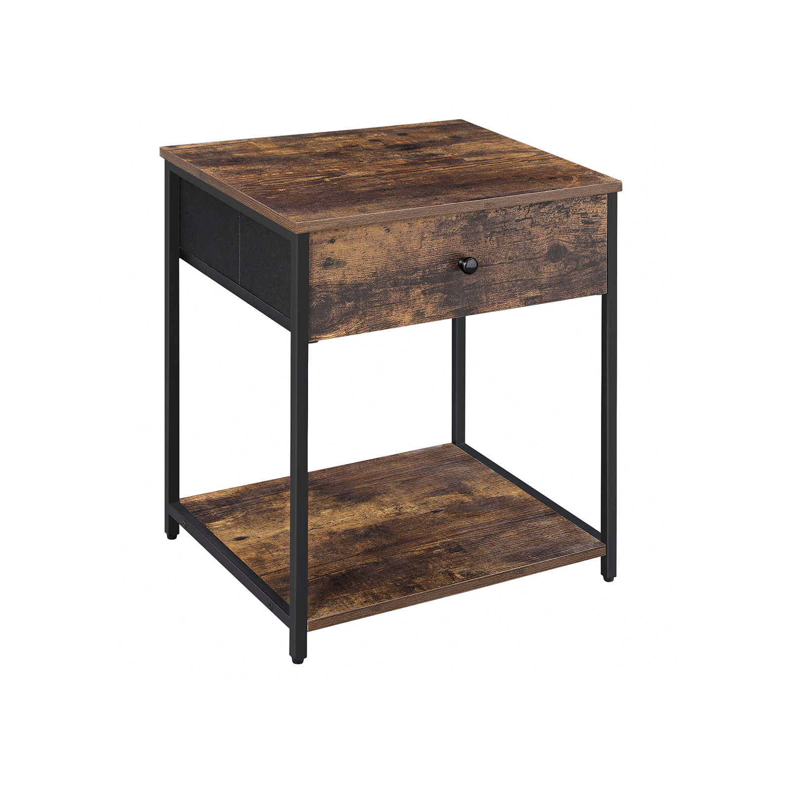 Industrial Bedside Table with Drawer SONGMICS