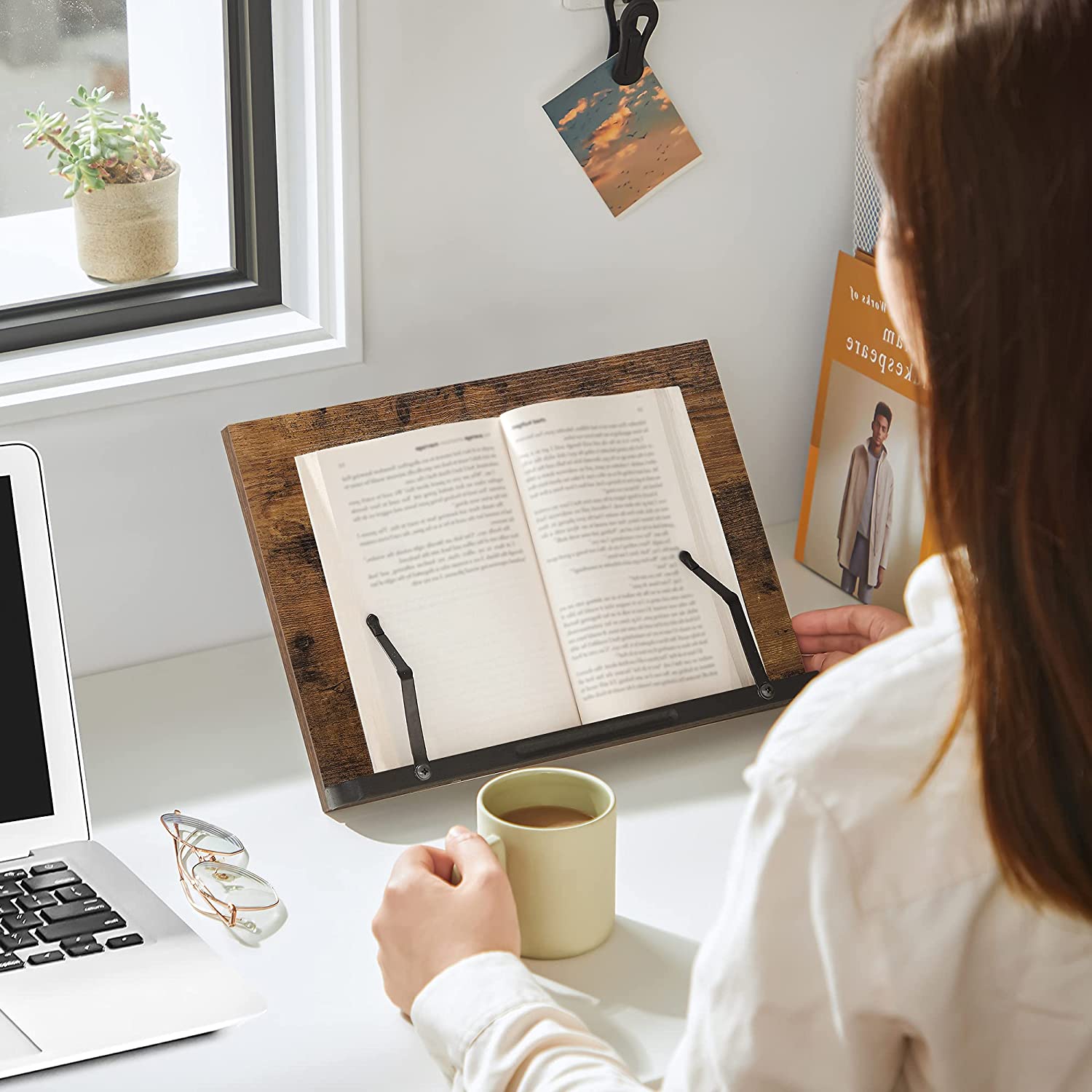 Book Holder with Clips for Sale Home Office SONGMICS