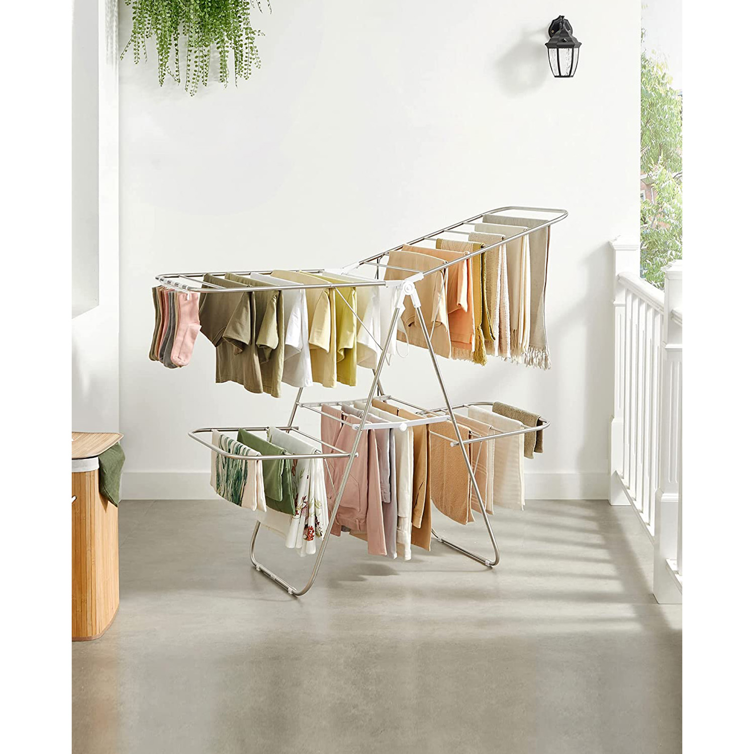 Foldable Clothes Drying Rack SONGMICS