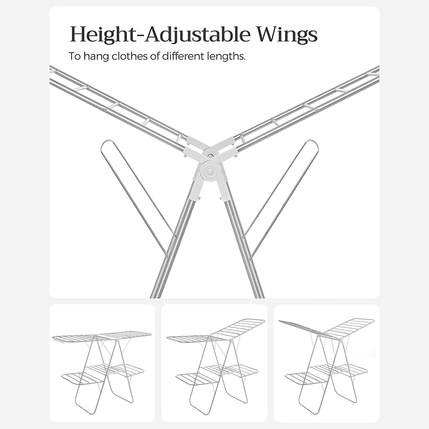 Foldable Clothes Drying Rack SONGMICS