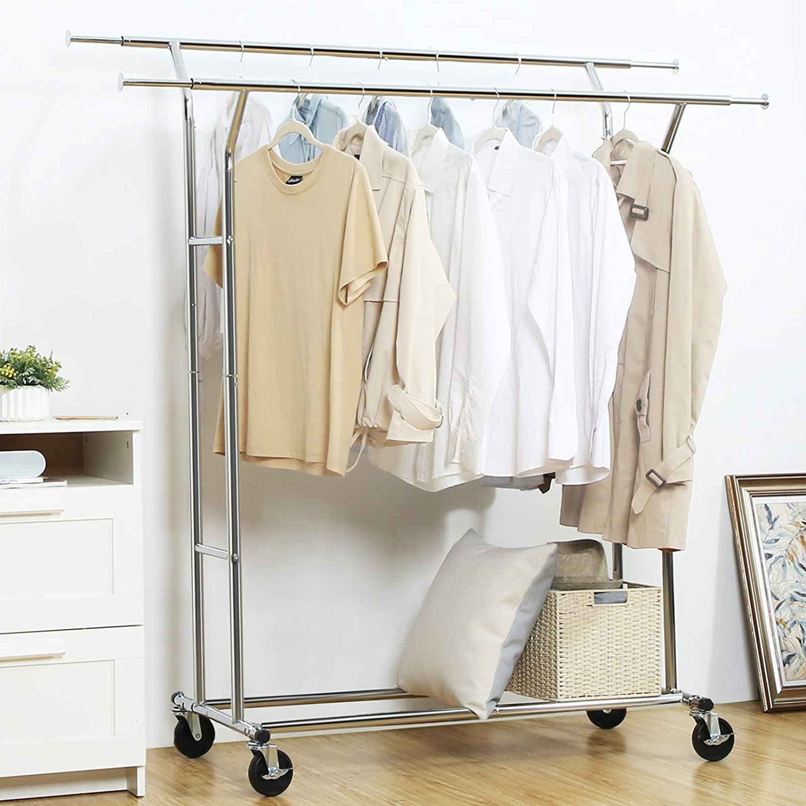 Double-Rail Garment Rack