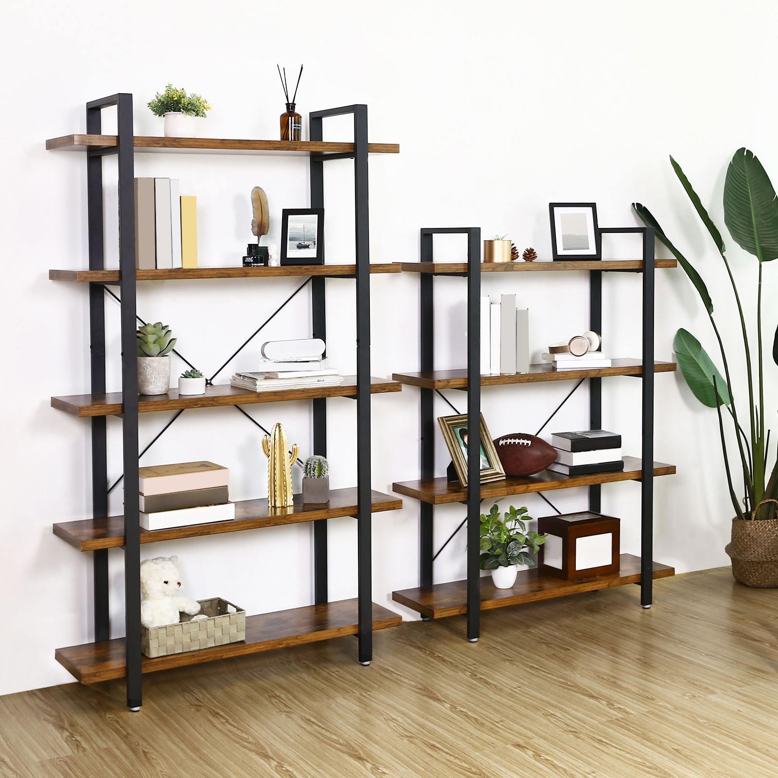 5-Layer Industrial Bookshelf for Sale | Home Furniture | VASAGLE by ...