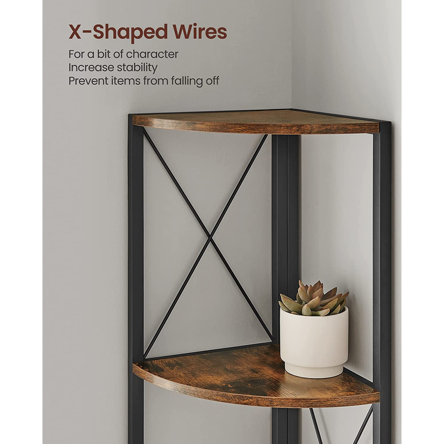 5 Tier Corner Shelf VASAGLE