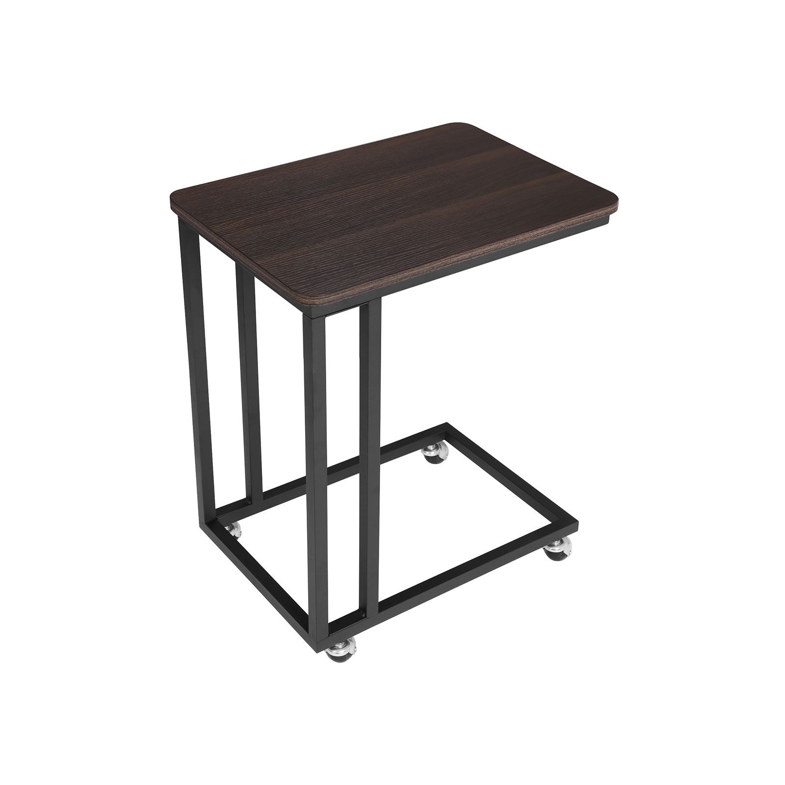 Nesting Coffee Table Set Of 2,Modern Black Tempered Glass Side Table, Metal Frame Round End Table.Small Glass Tea Table For Living Room,Bedroom Studio Apartment Essentials,23.2In