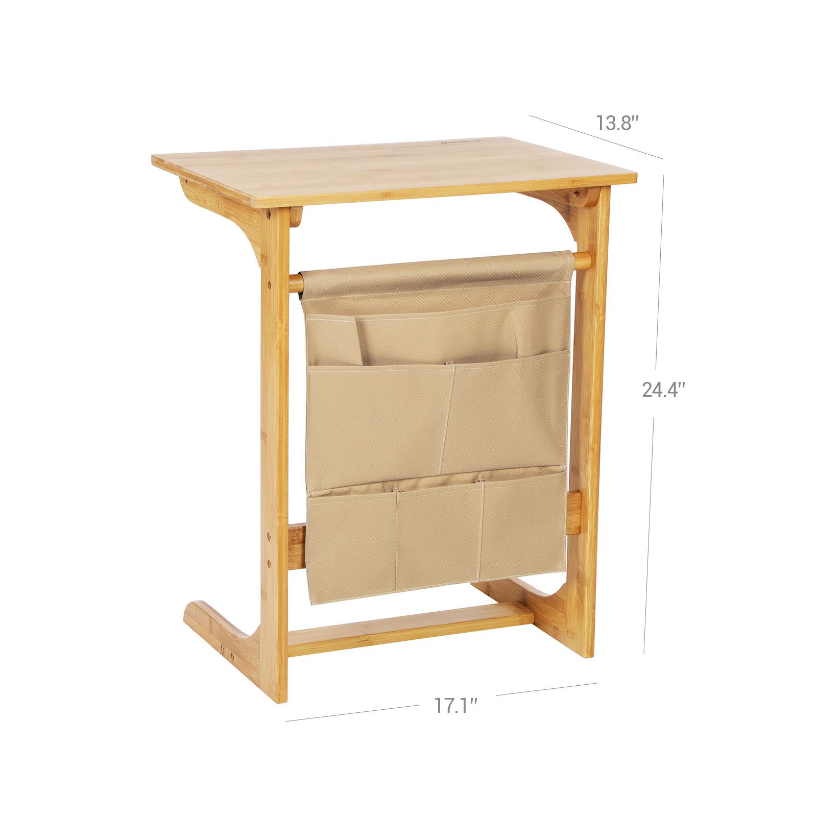 Bamboo Storage Side Table