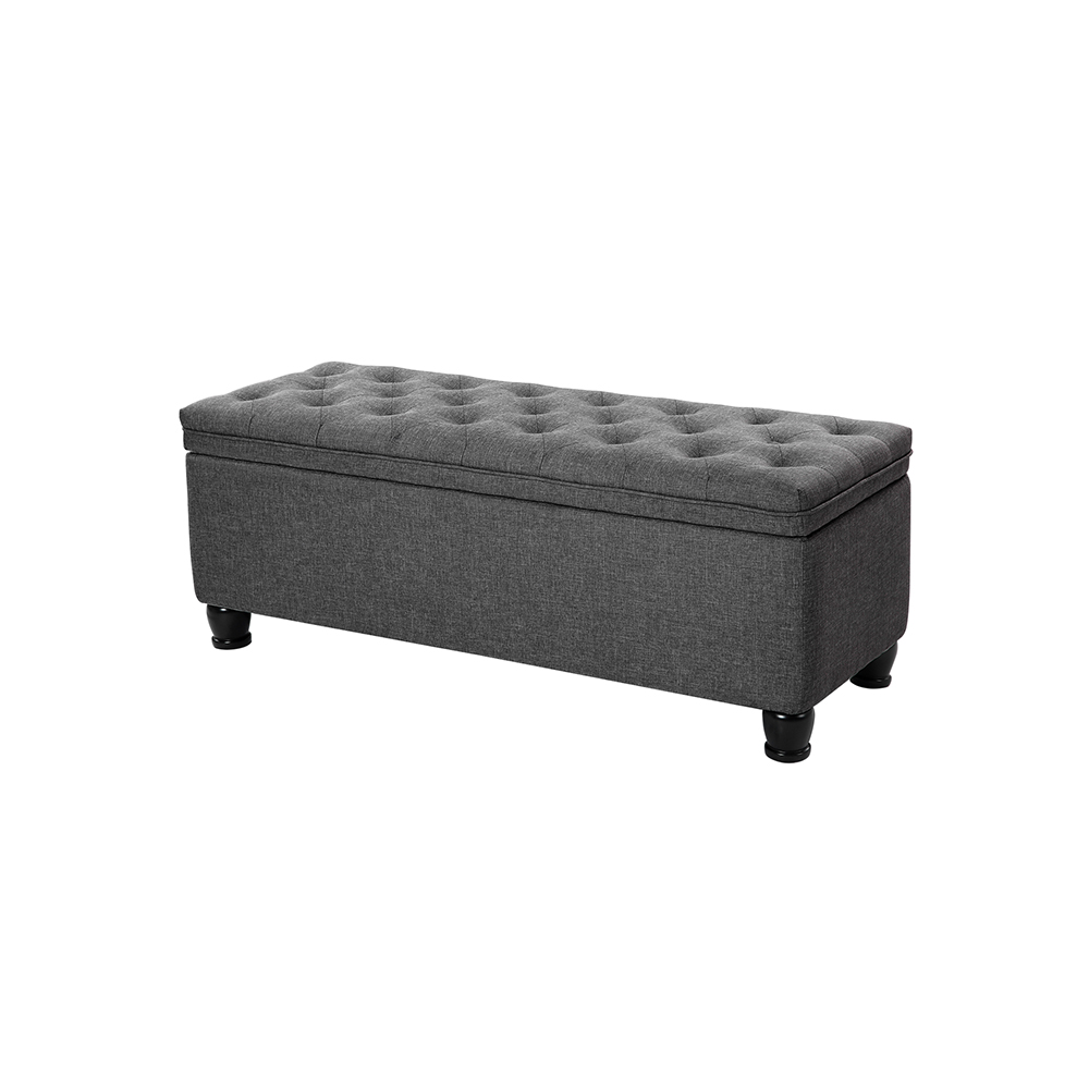 46.5‘’ Light Gray Ottoman