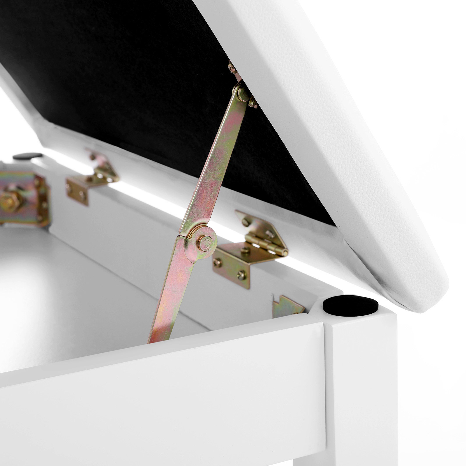 Rubberwood Legs Vanity Bench