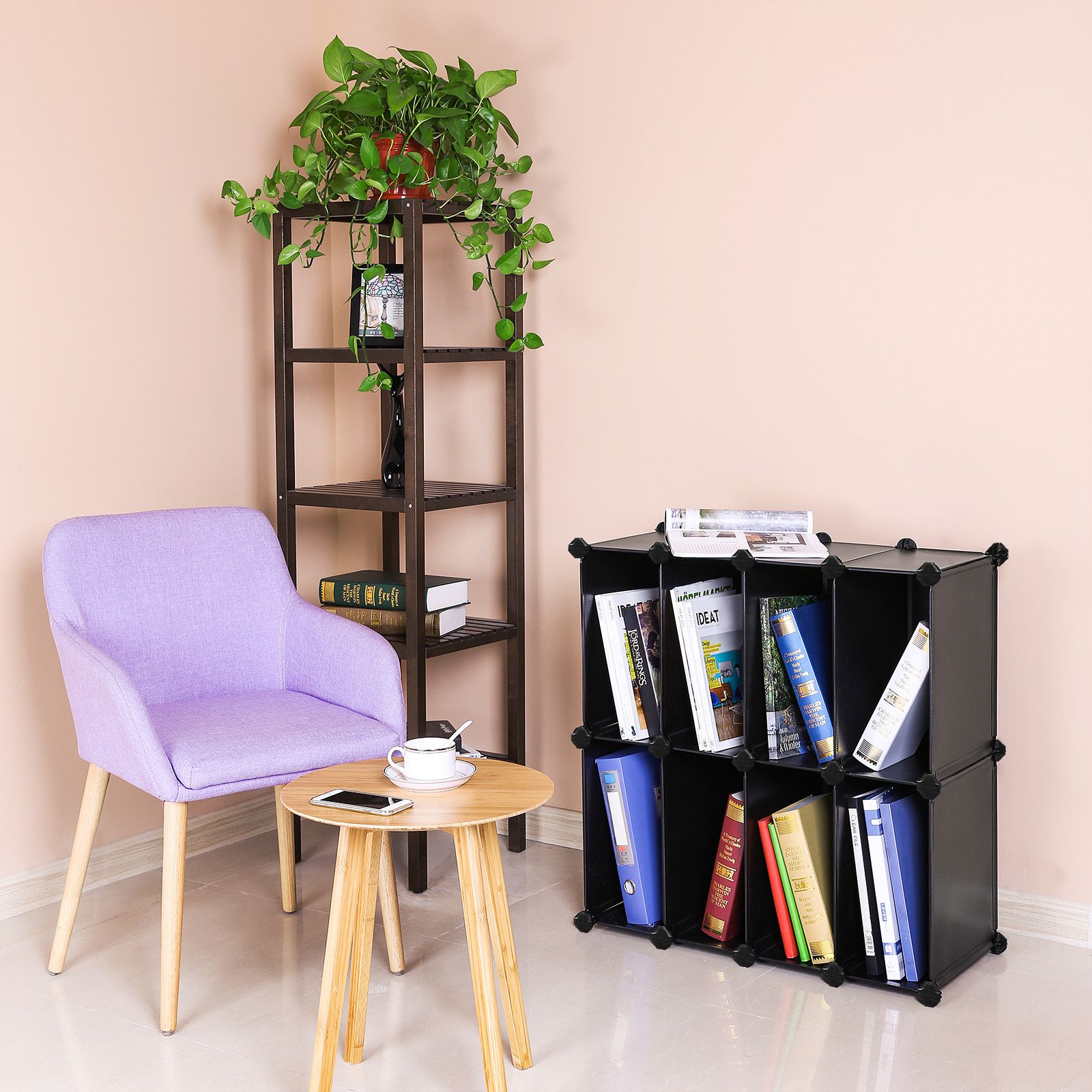 8 Cubes Shoe Rack Cube Organizer SONGMICS