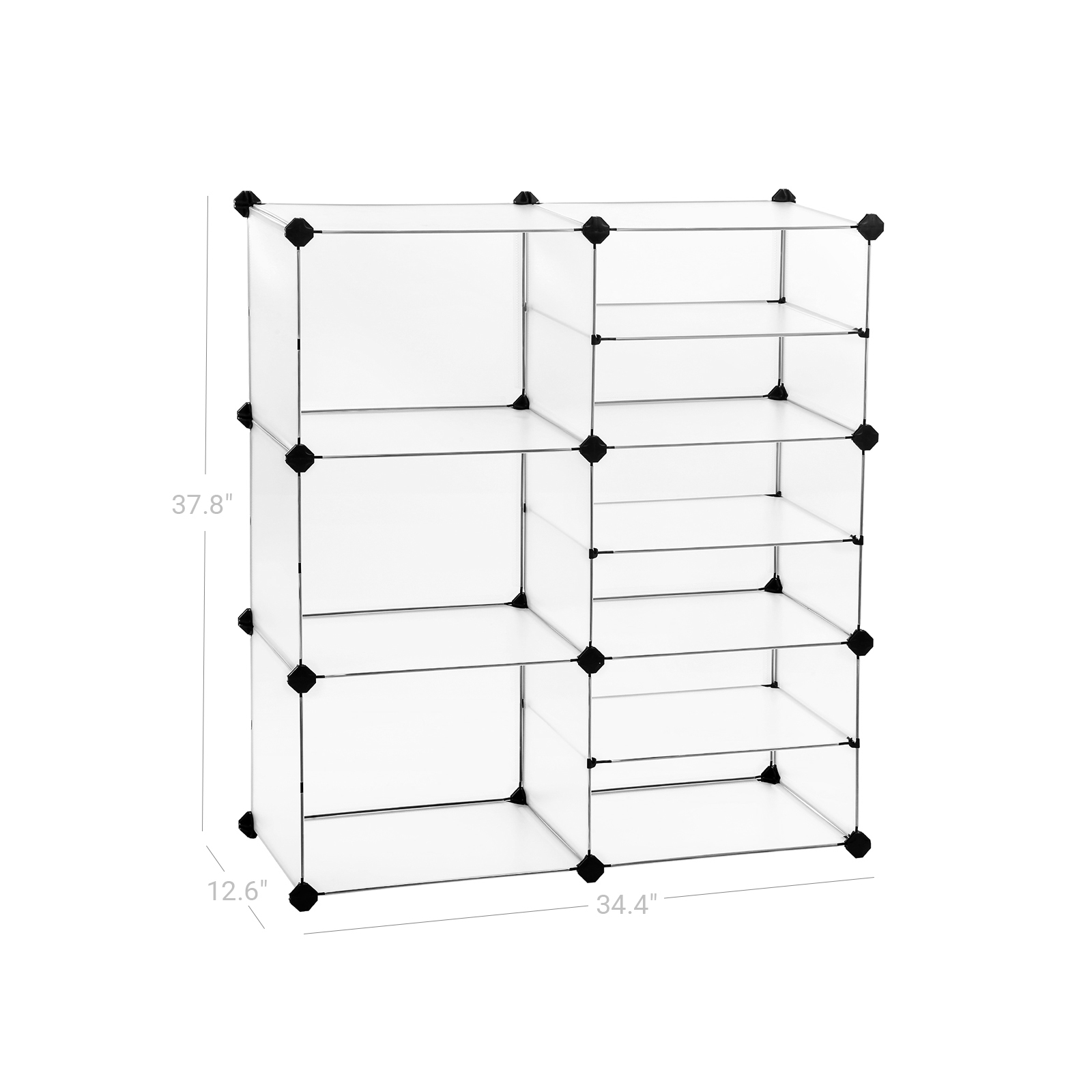 Interlocking Plastic Cubes Organizer Cube Organizer SONGMICS