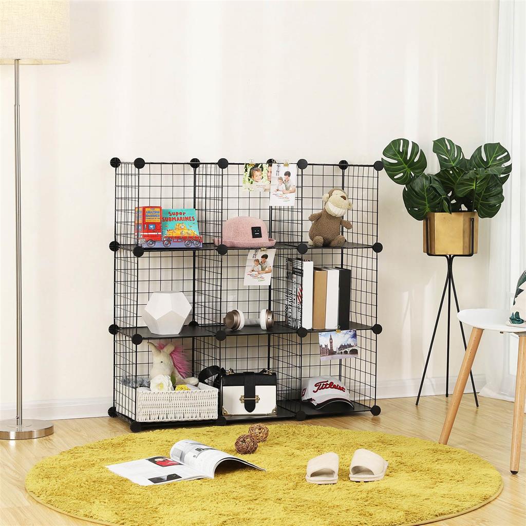 Metal Wire Modular Bookcase