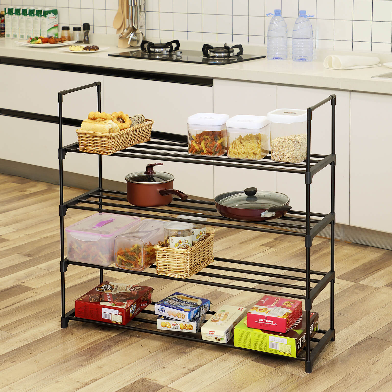 4 Tier Shoe Rack Shoe Rack SONGMICS