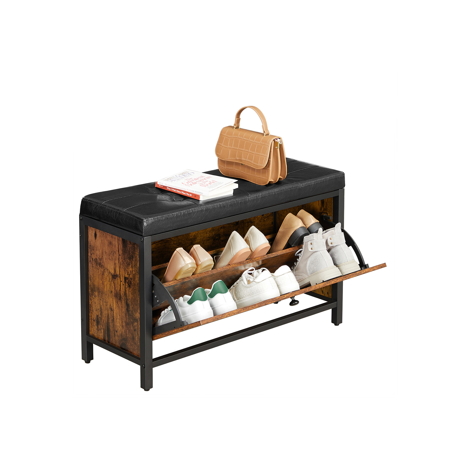 Vasagle Shoe Bench Assembly Instructions Shoe Bench with Flip Door & Cushion | Home Storage | VASAGLE by SONGMICS