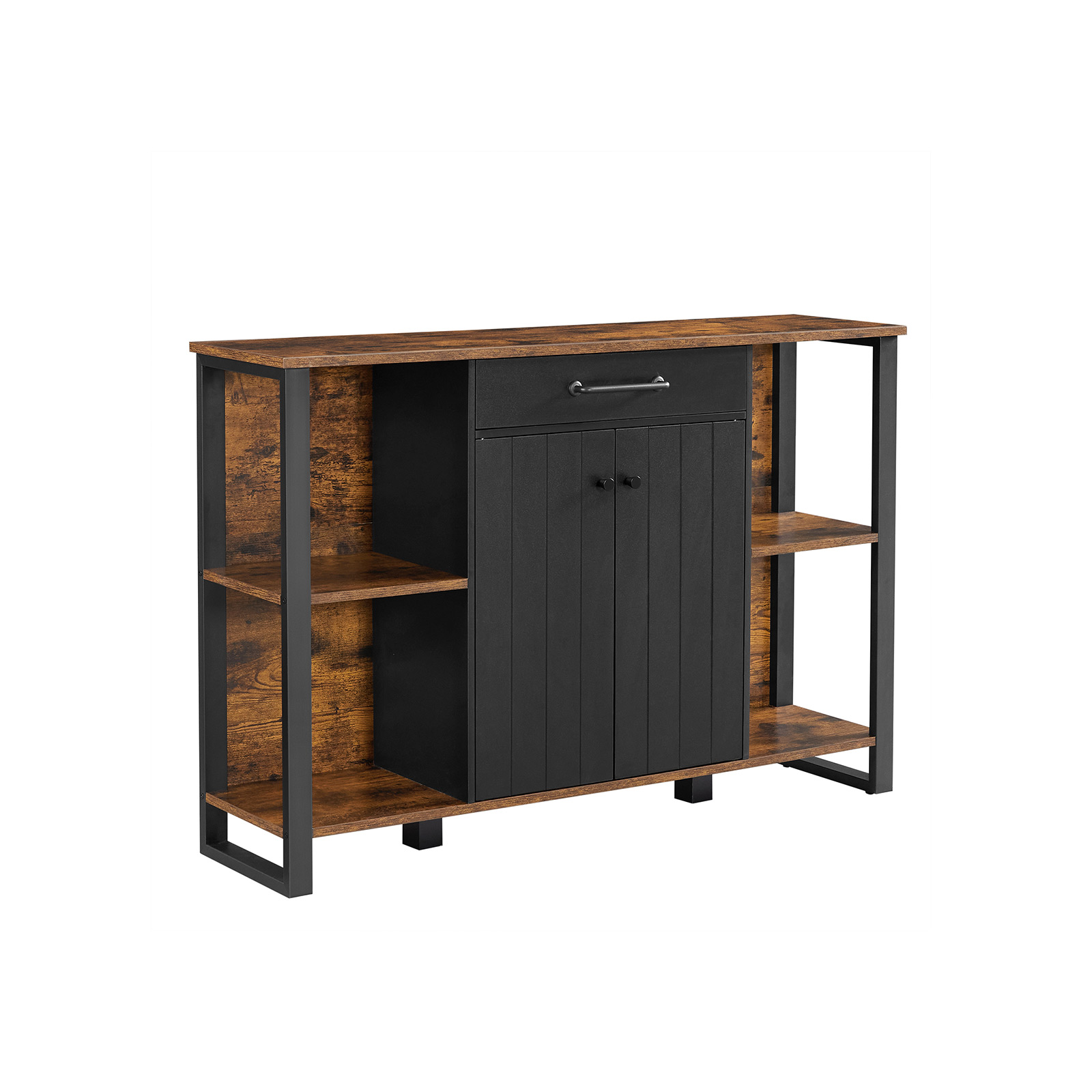Brown & Black Buffet Cabinet with Drawer | VASAGLE