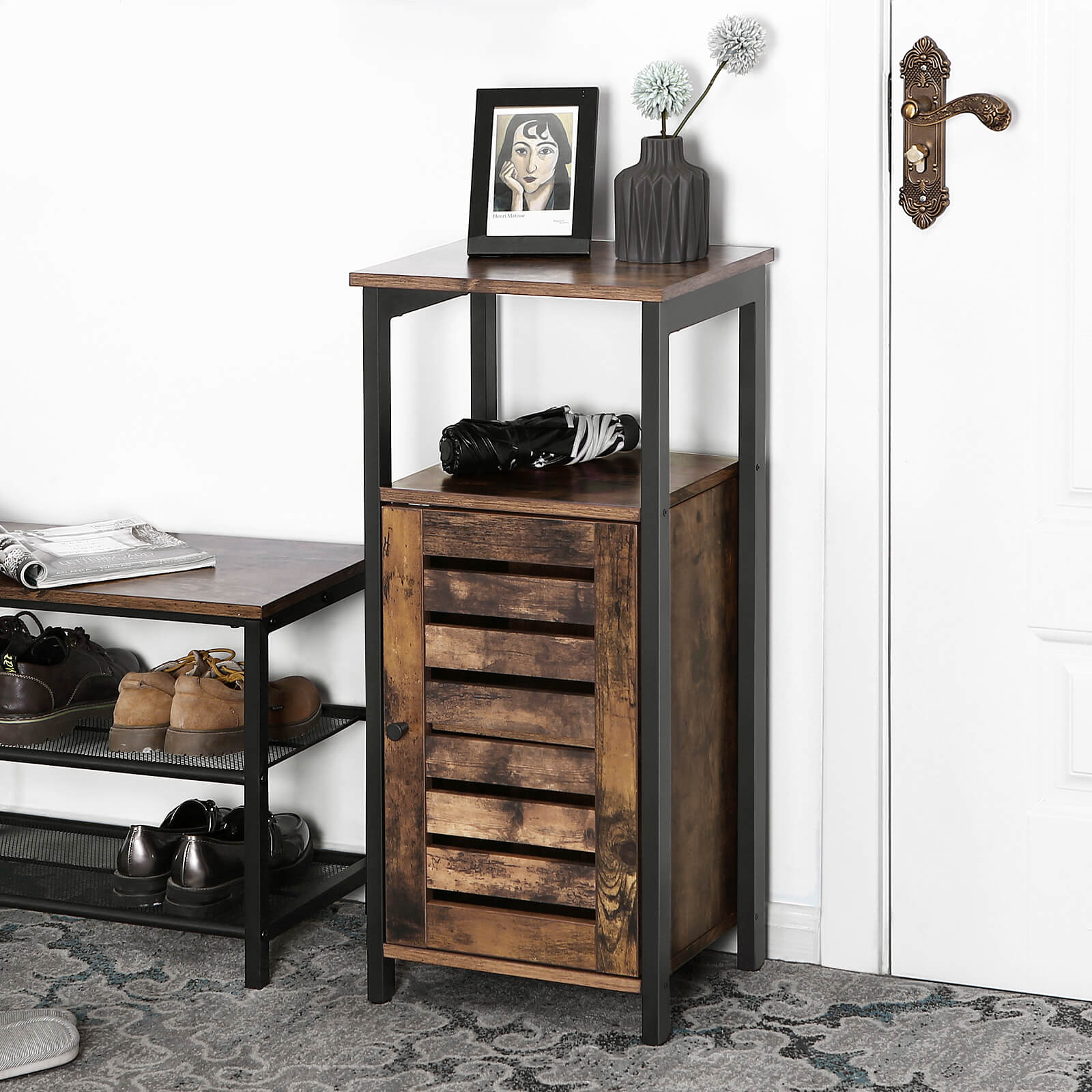 Small Industrial Floor Standing Storage Home Furniture