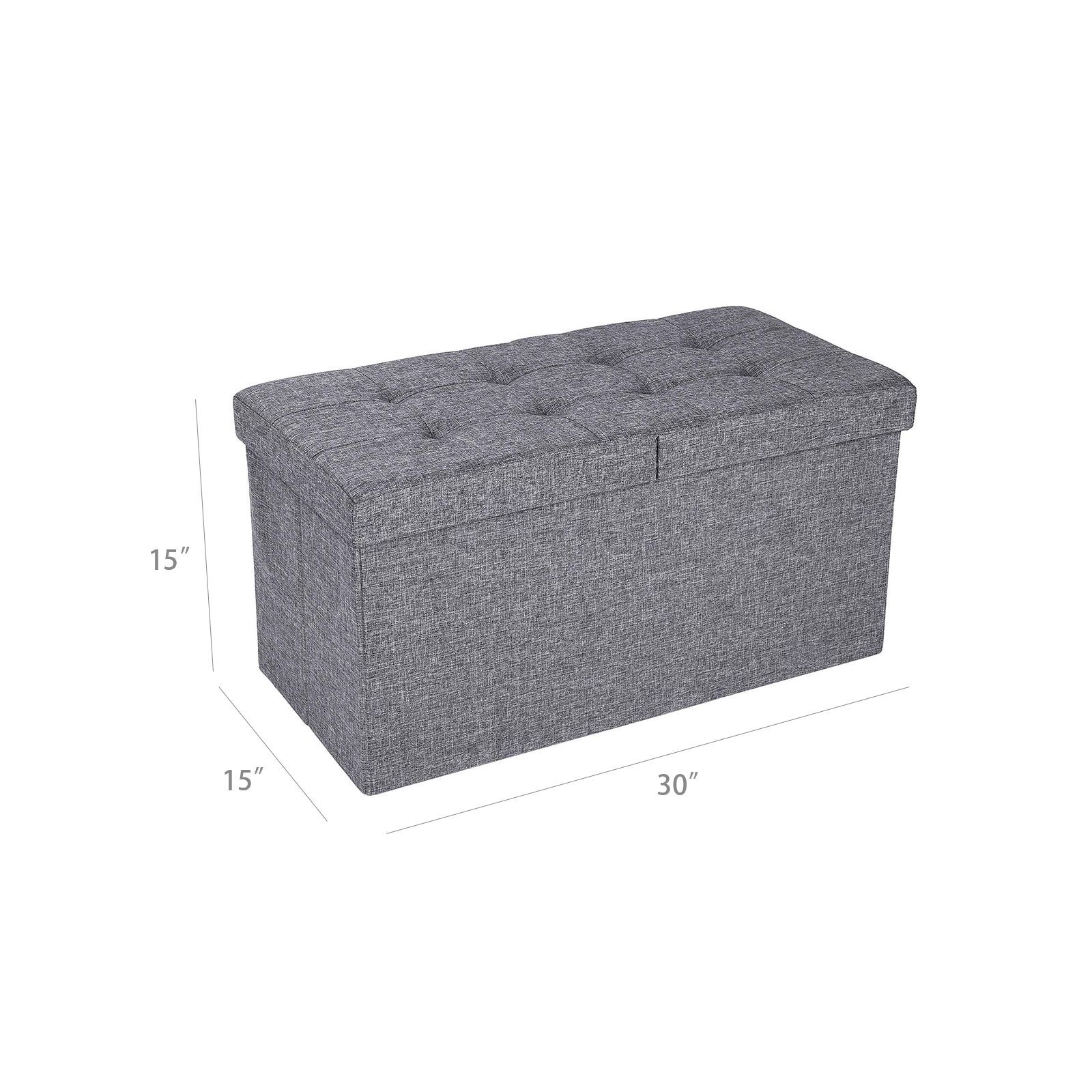 Grey Storage Bench