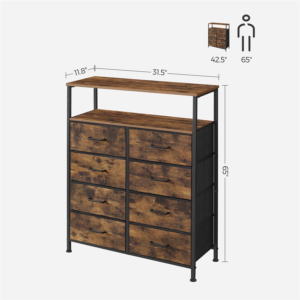 Tall Dresser 8 Drawers SONGMICS