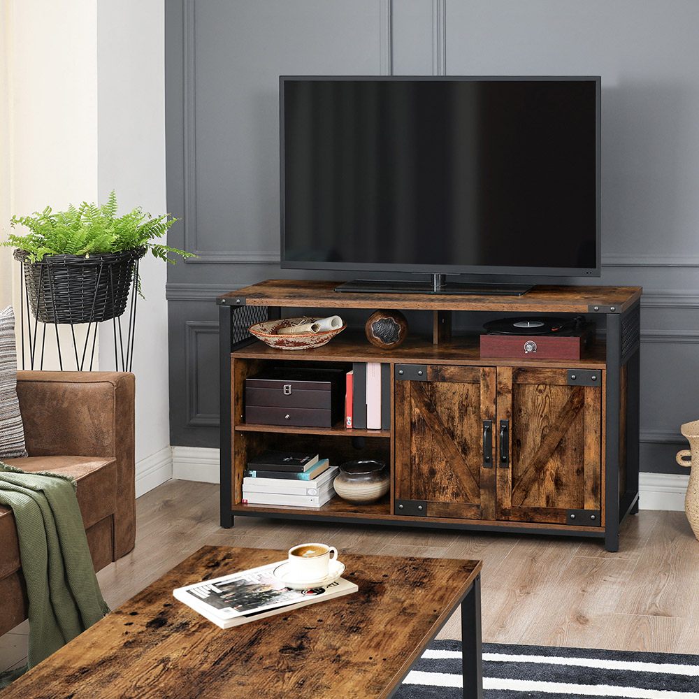 TV Stand with Barn Doors for 55 Inches Television Home Furniture
