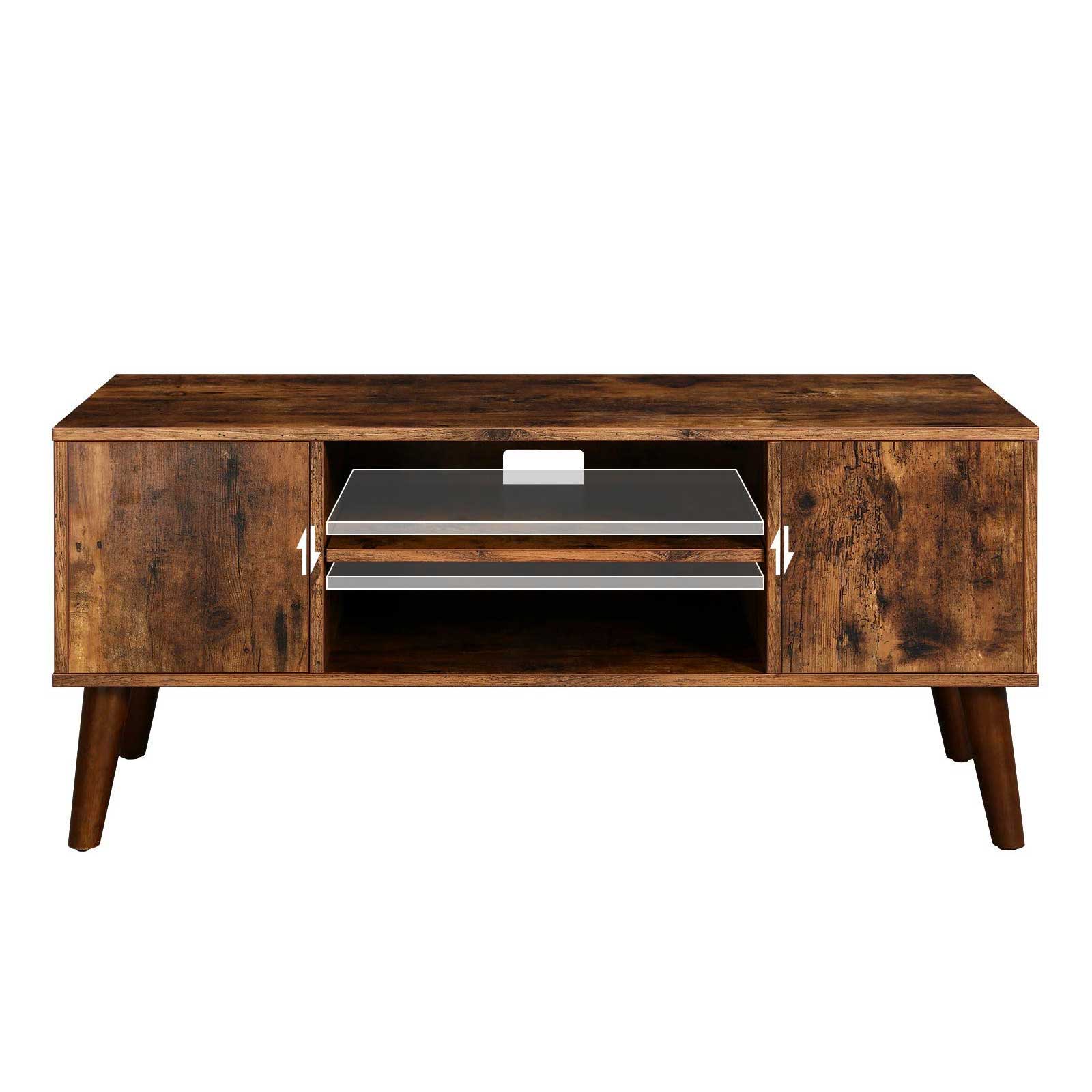 Retro Style TV Stand Console with Home Furniture VASAGLE by