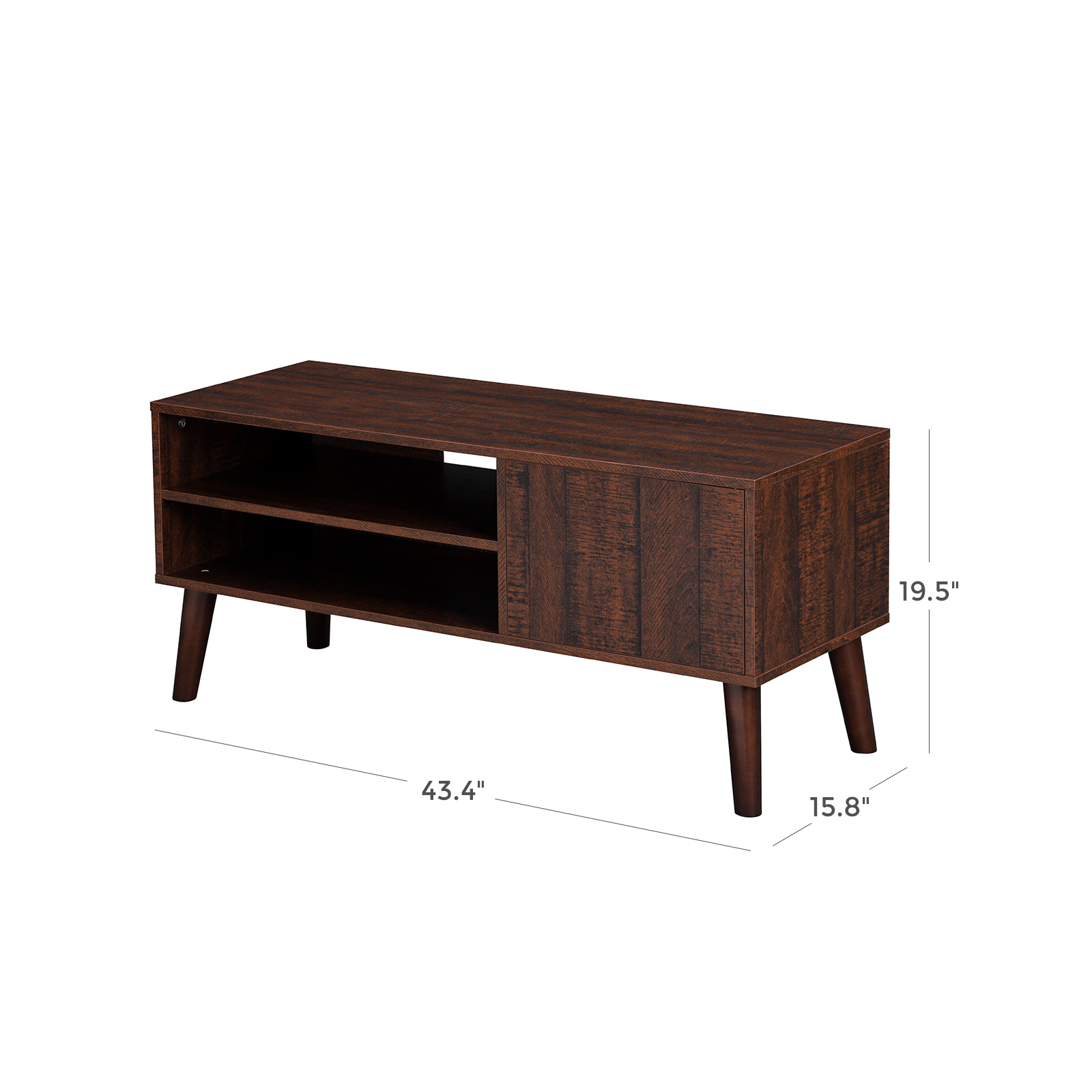 Retro TV Stand TV Stand VASAGLE by SONGMICS