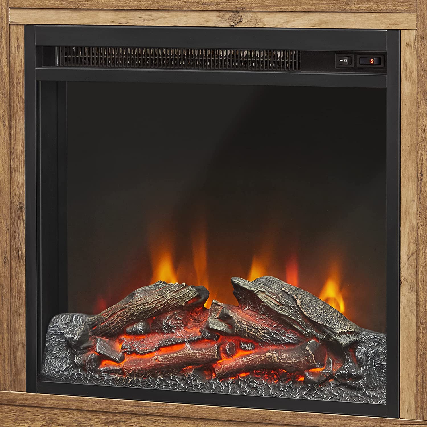 TV Stand with Fireplace VASAGLE