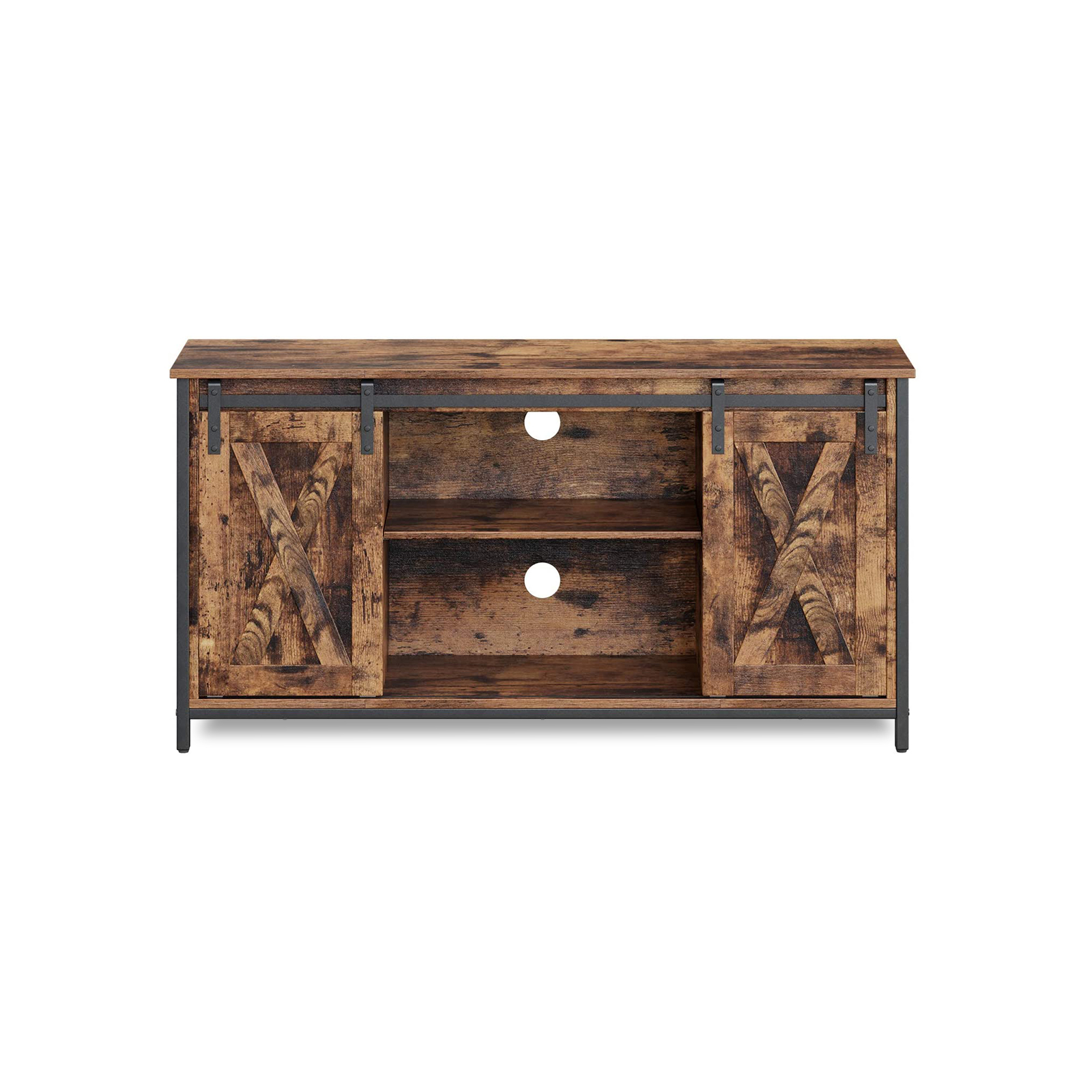 VASAGLE TV Stand with Adjustable Storage Shelves, Entertainment Center