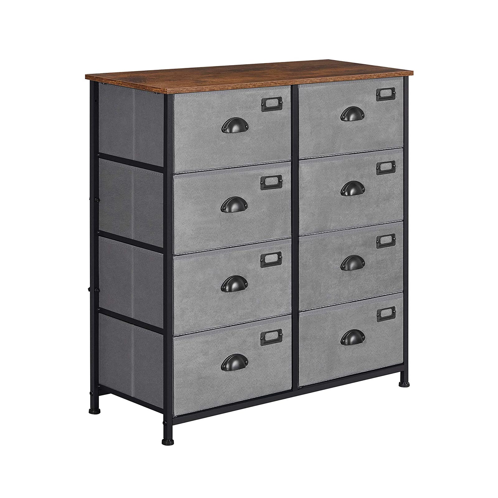 SONGMICS Rustic Vertical Dresser Drawer, Storage Tower, Industrial