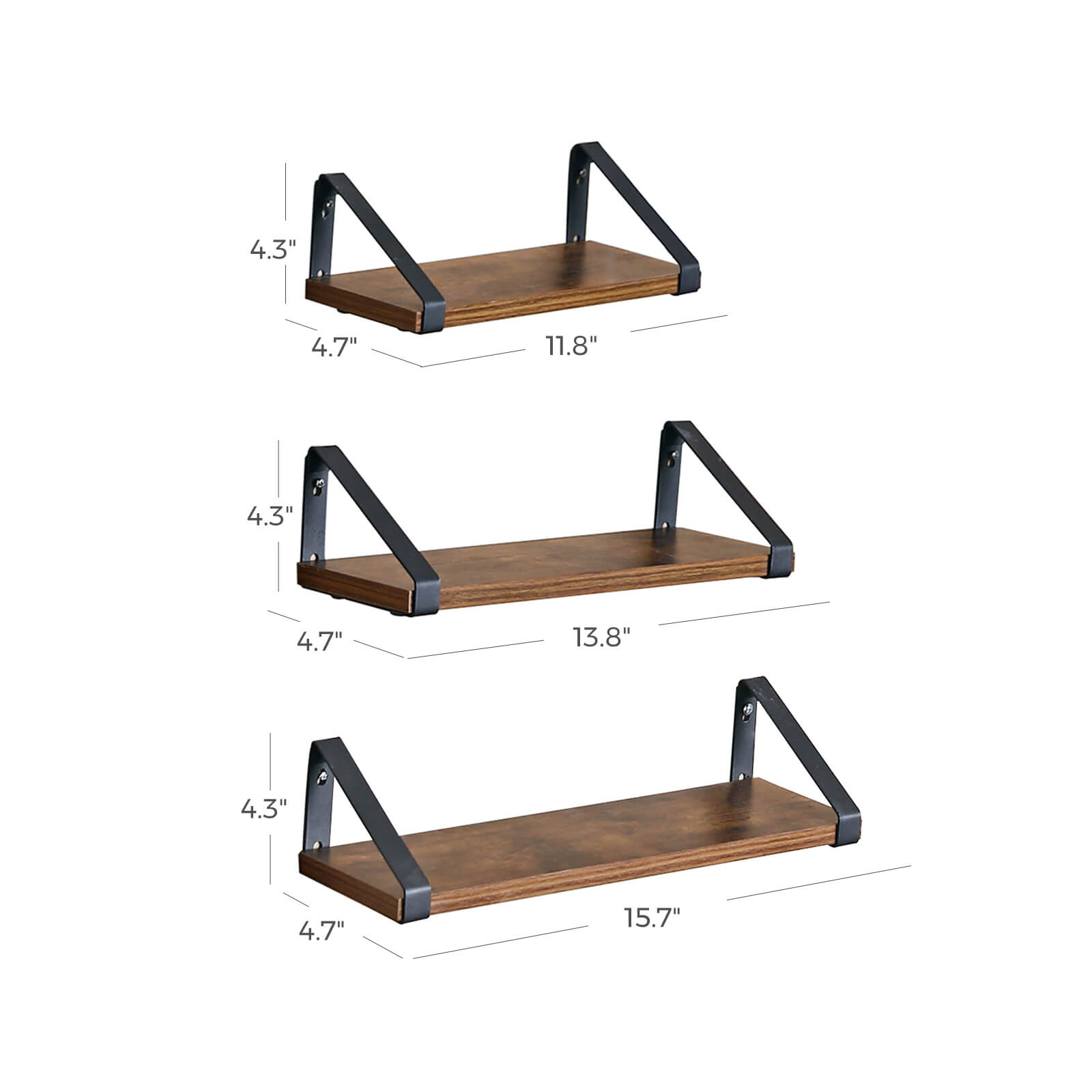 Floating Display Shelf Set - Floating Shelf | VASAGLE by SONGMICS