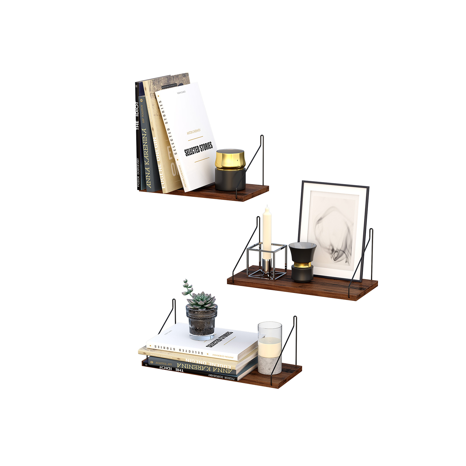 3 Floating Shelves Set SONGMICS