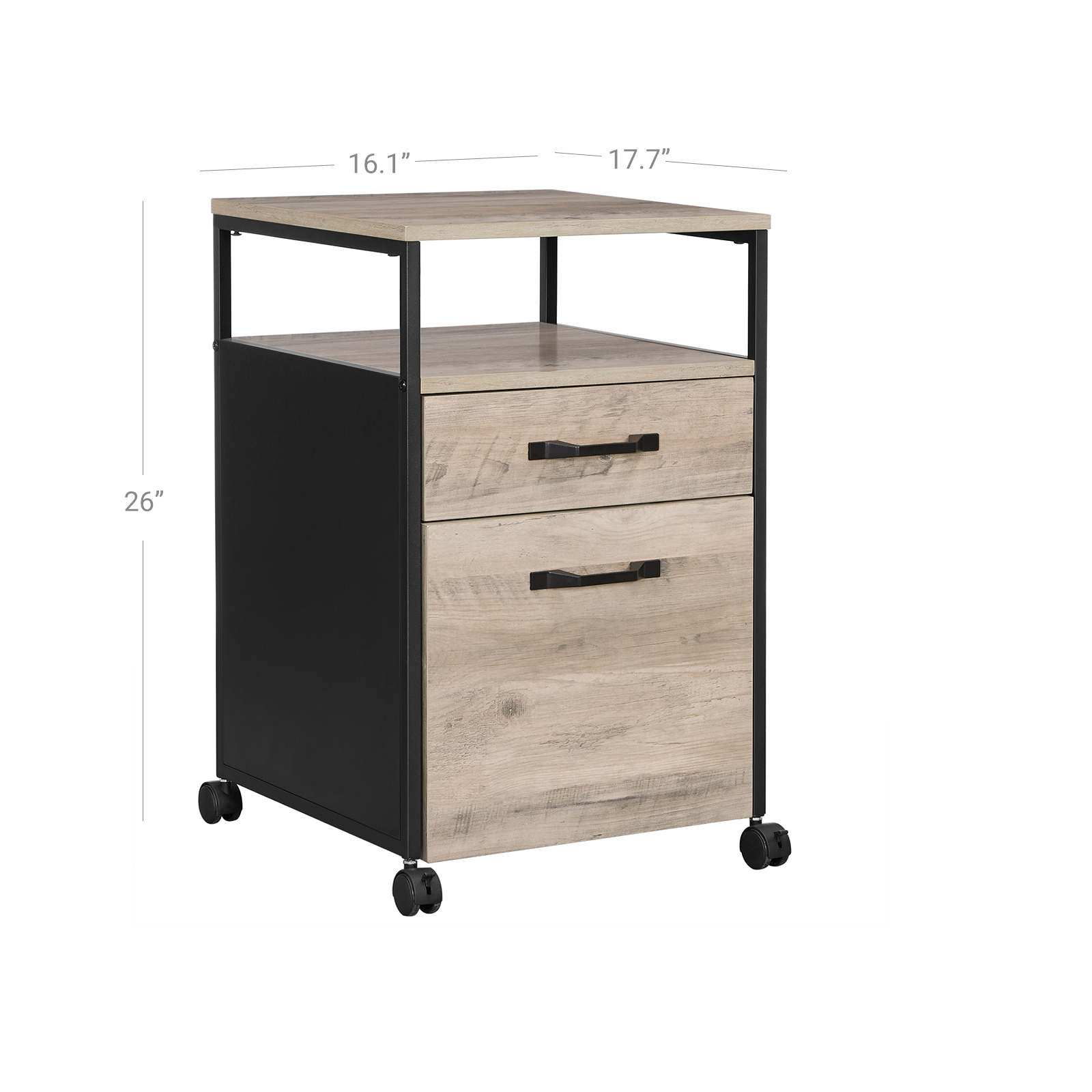 Filing Cabinet on Wheels with Drawer | Home Office | VASAGLE by SONGMICS