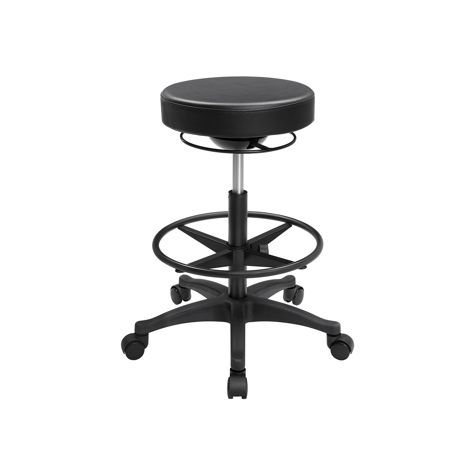 SONGMICS Office Stool Chair Rolling Standing Stool Ergonomic Wobble   OSC007B01 1 