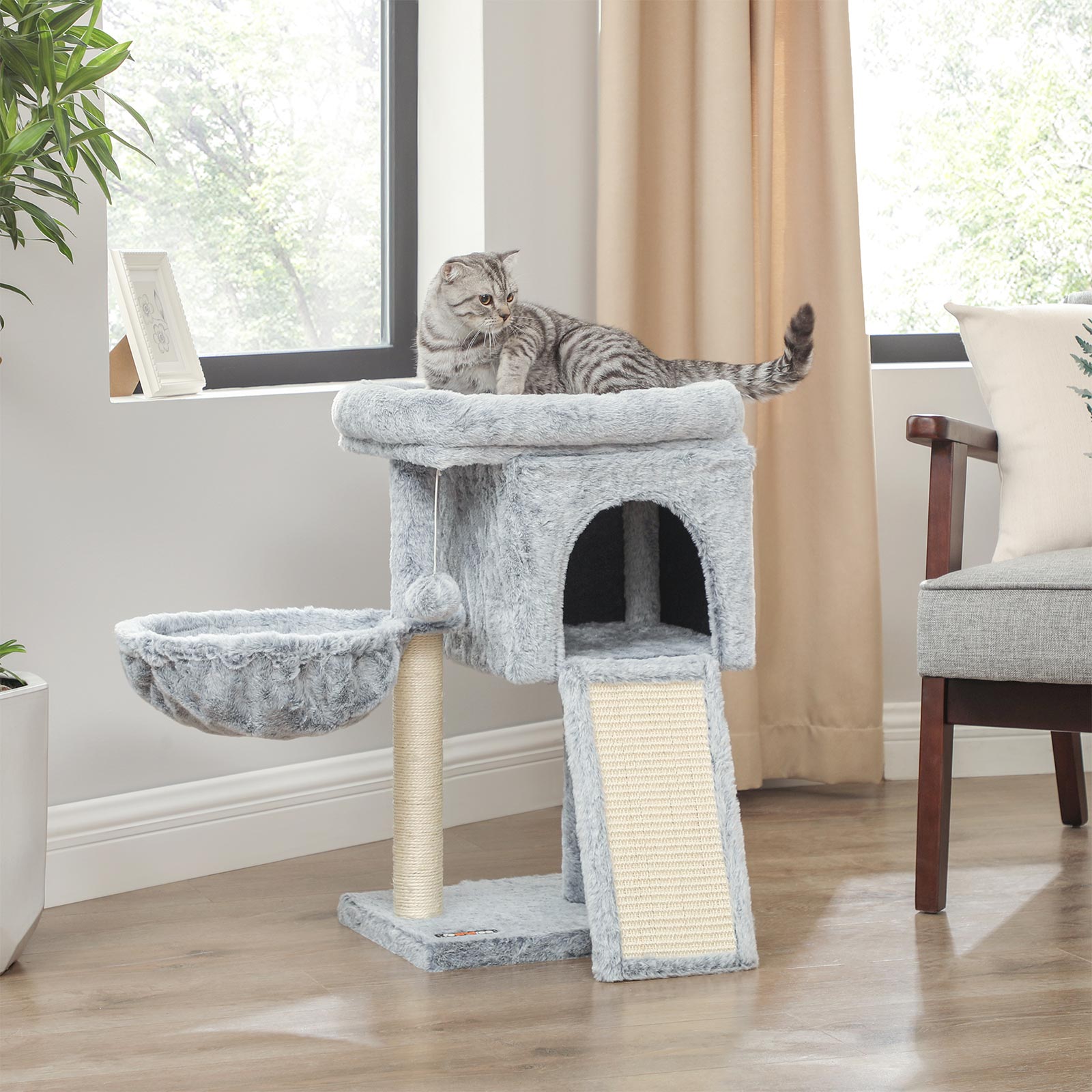 Gray Small Cat Condo | FEANDREA Cat Tree