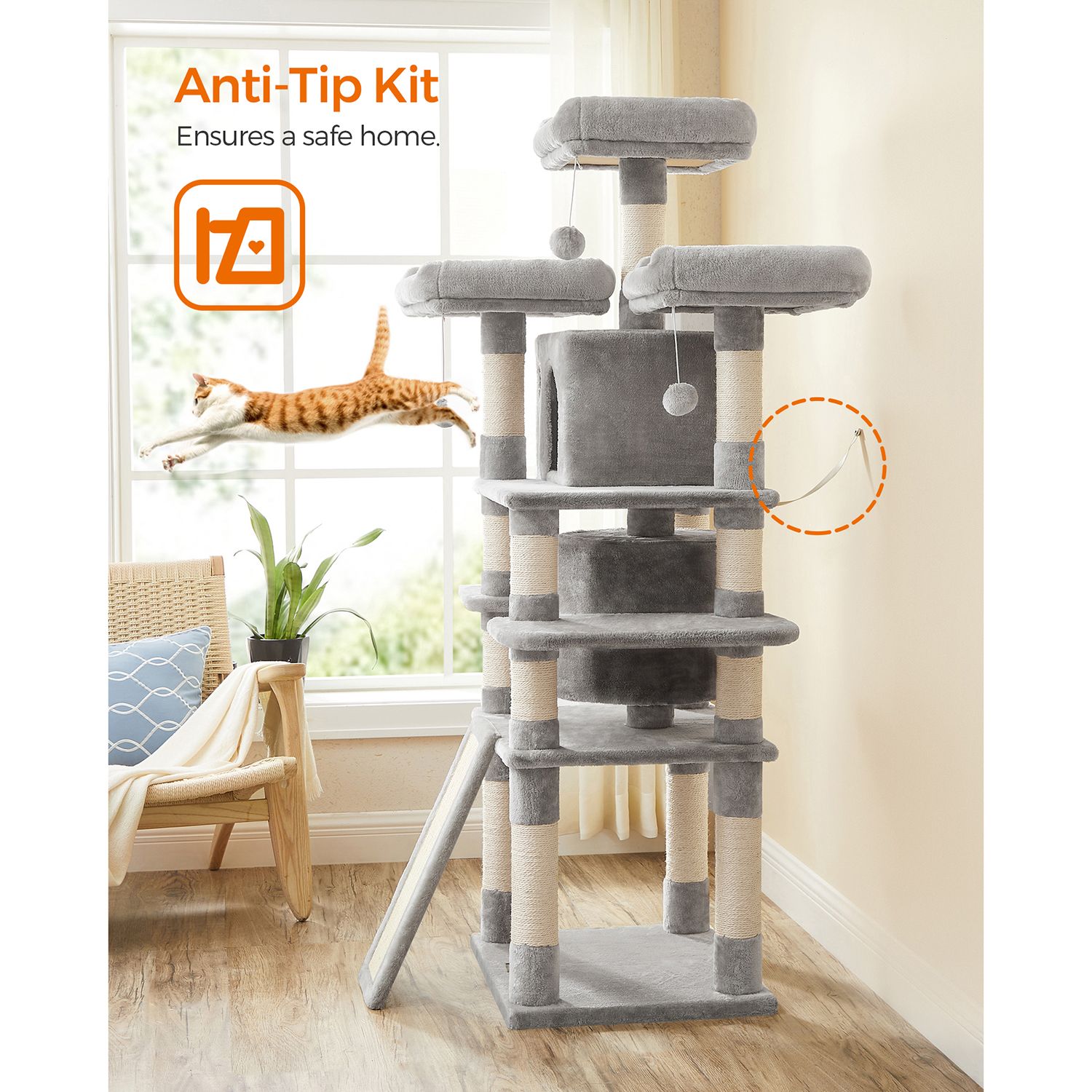 Large Cat Tree Tower for Sale FEANDREA Cat Tree