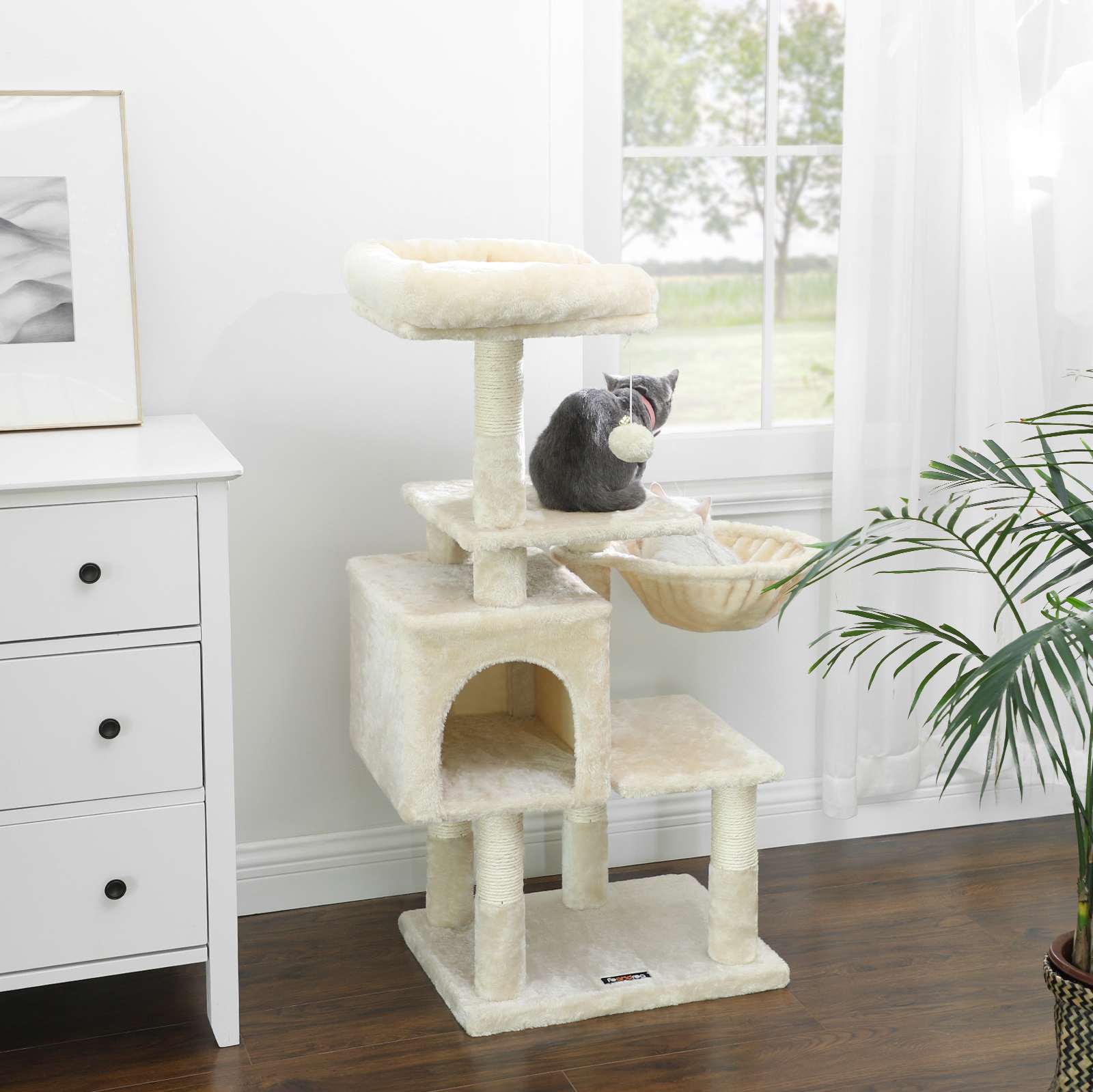 Cat Tree with Scratching Post FEANDREA Cat Tree