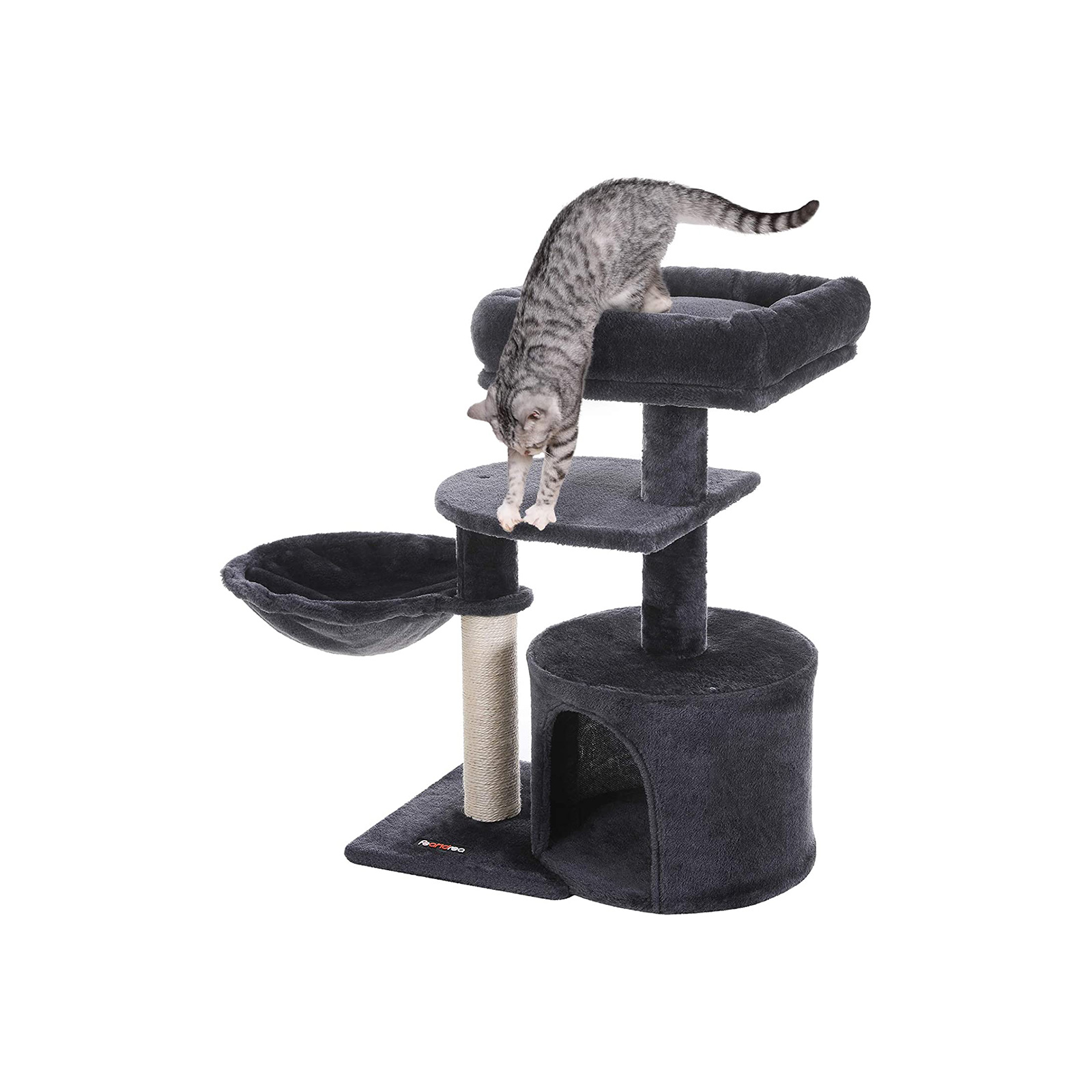 Small Cat Tree with Bed on Top FEANDREA Cat Tree