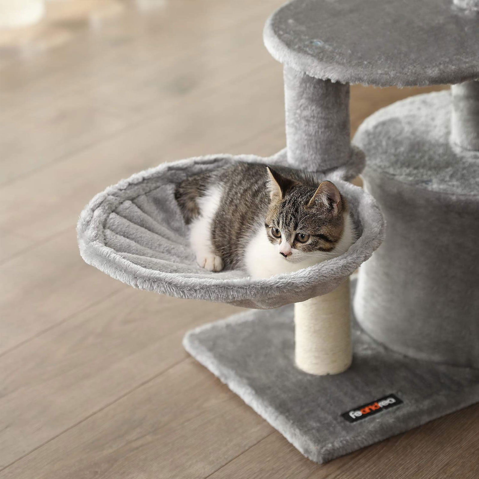 Small Cat Condo House FEANDREA Cat Tree