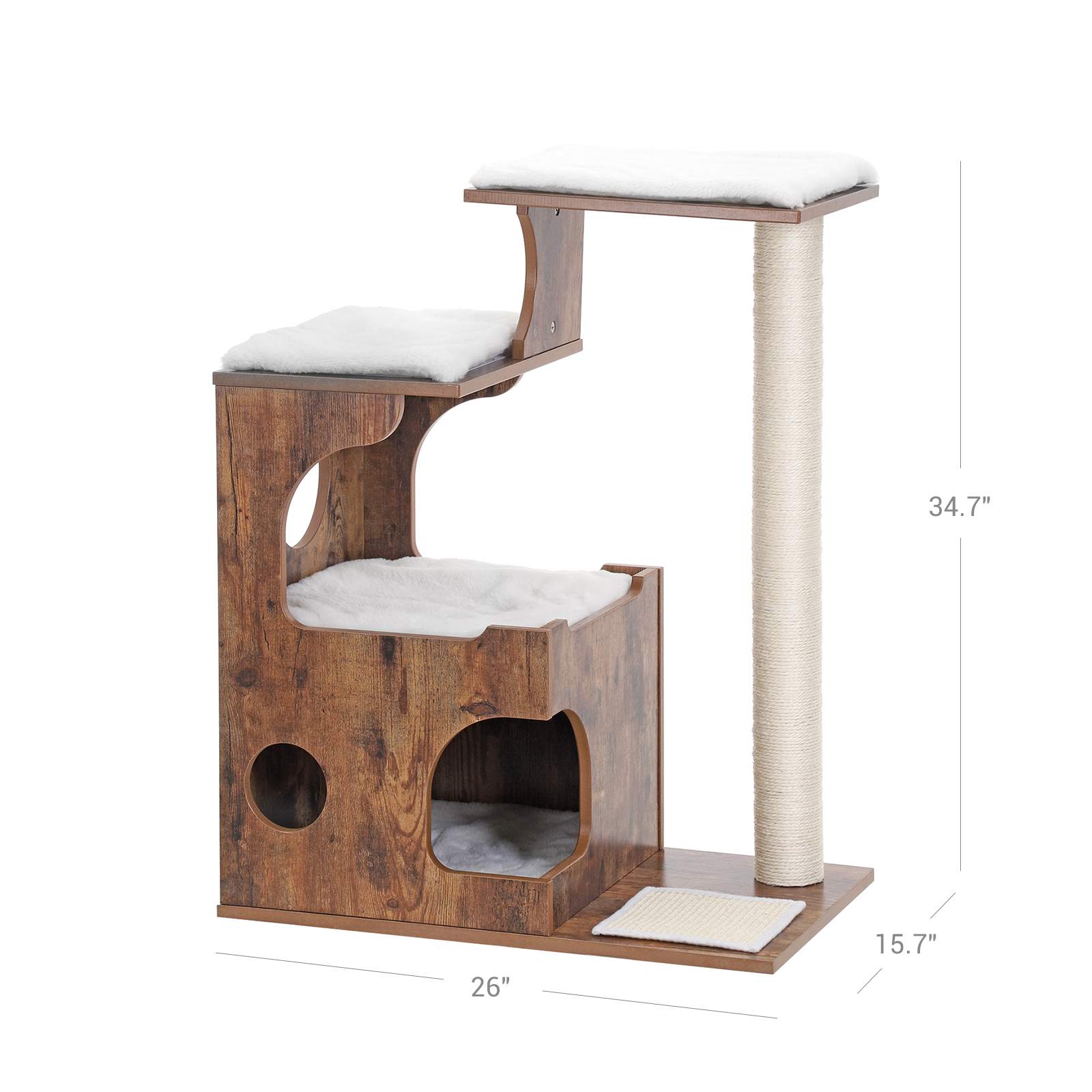 Cat Condo with Bed FEANDREA Cat Tree
