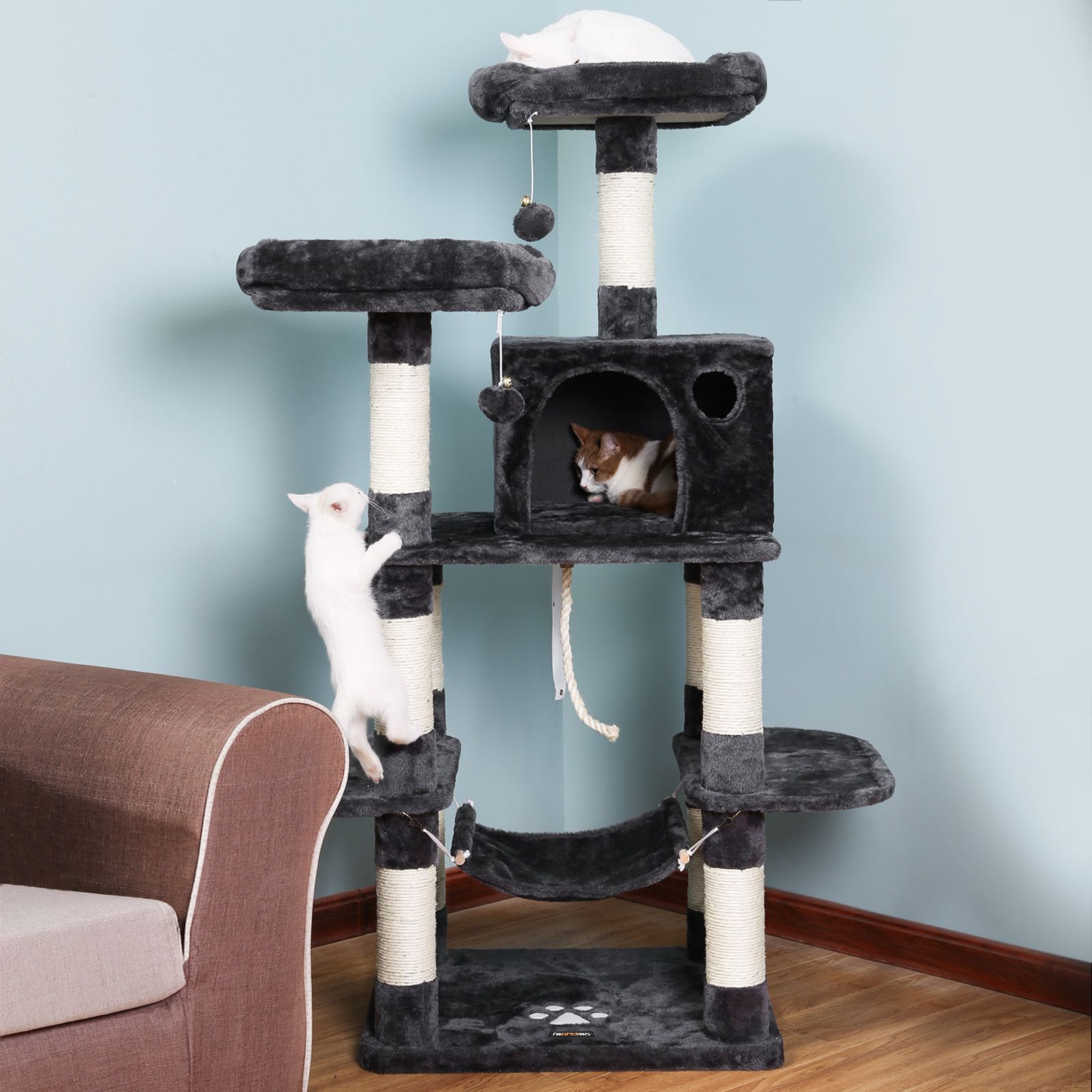 Cat Furniture Play House for Sale FEANDREA Cat Tree