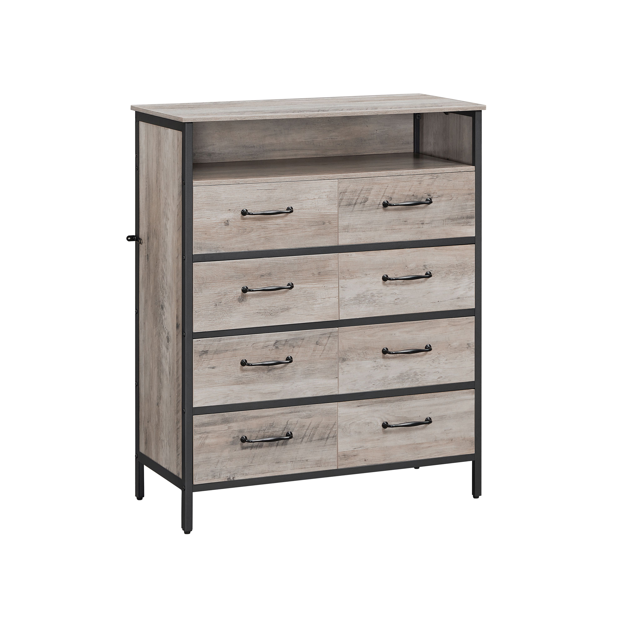 Gray Dresser with 8 Fabric Drawers | Home Storage & Organization ...