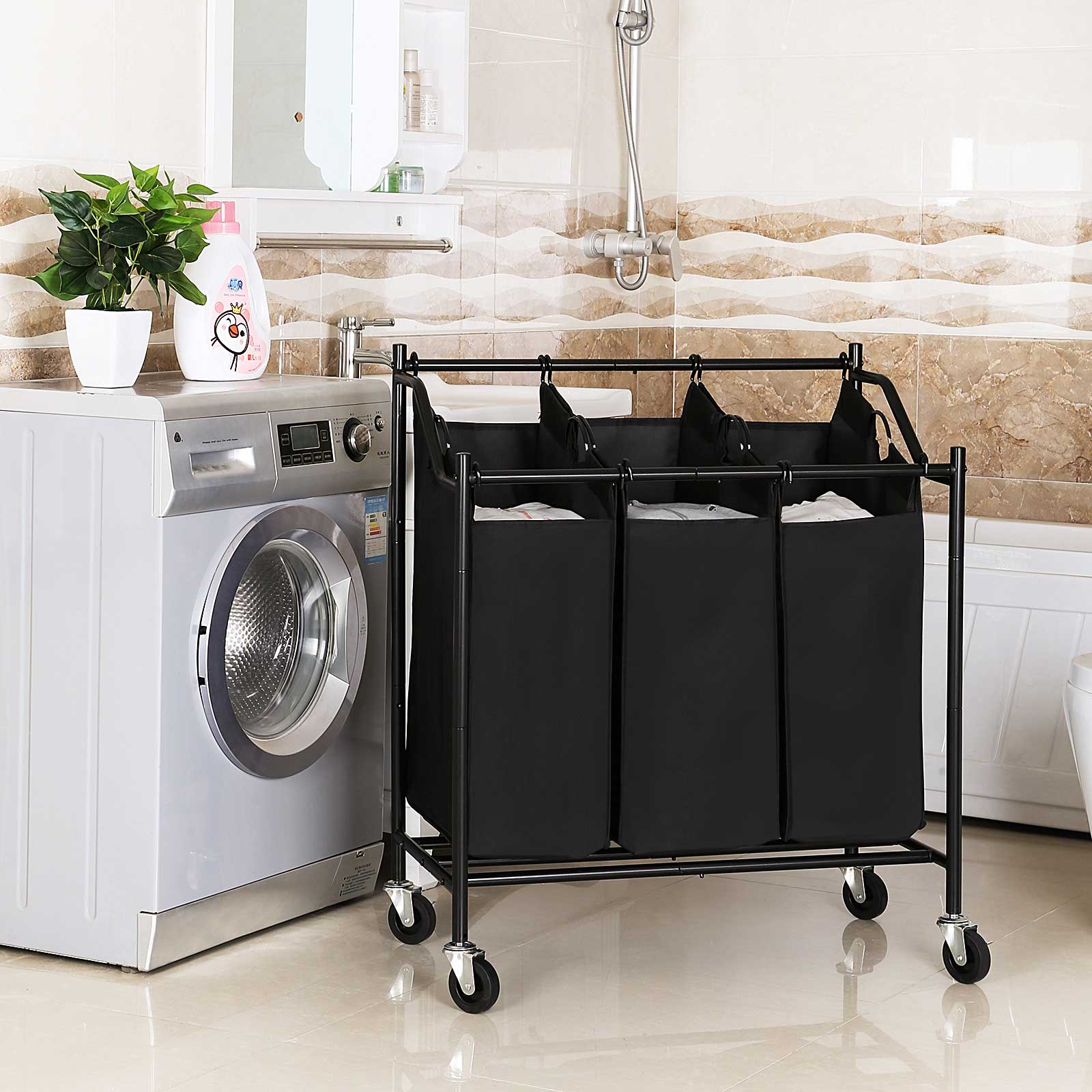3 Bags Laundry Sorter