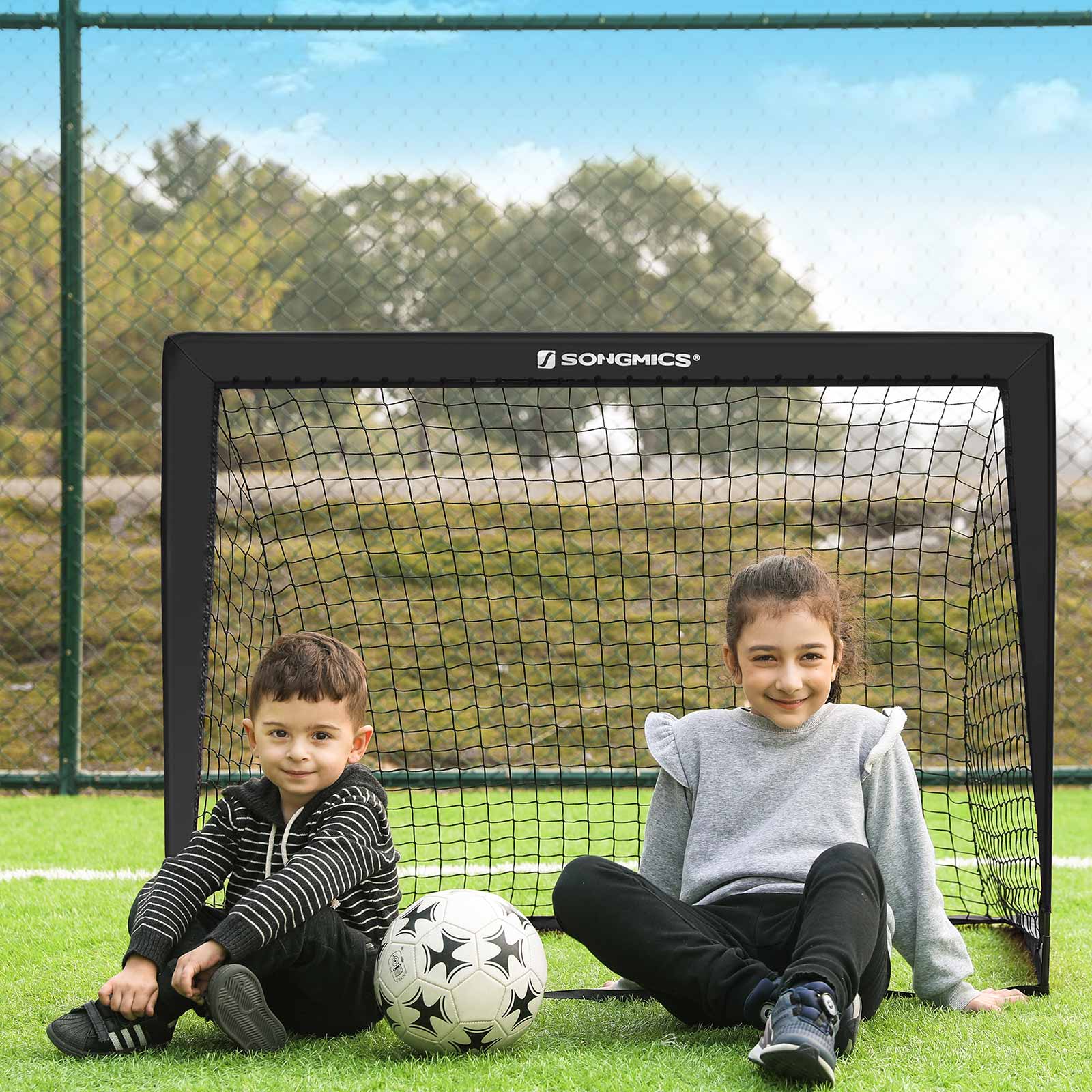 Folding Children's Soccer Goal Set of 2 SONGMICS