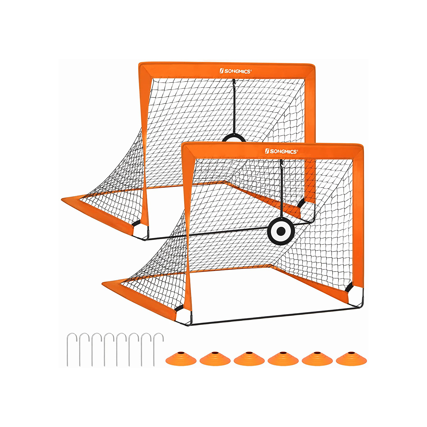 Set of 2 Soccer Net for Backyard SONGMICS